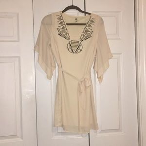 Cream Colored Studded Dress